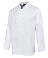 Vented L/S Chef's Jacket - White 