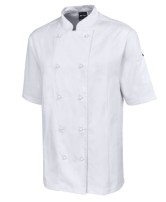 Vented S/S Chef's Jacket - White 